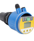 Ultrasonic Water Level Sensor with LCD Display, 4-20mA Output, DC24V, 0-10m Range, Blue Housing, for Water and Sewage Processing