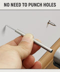 Hand holding tool for Double Head Socket Nails 100 Piece Set With Threaded Security Screws And Installation Kit For Sleeve Rendering