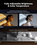 25W RGB Photography Flashlight With 20 Gobos And 4 Color Modes Portable Zoomable Video Spotlight 9000mAh adjustable lighting