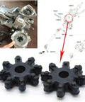 Upgrade Your Ride With This Flexible Steering Coupler Kit Featuring 30Durable Parts For I30 And Universal Fits To Bolt Directly Into Your Column Connection Seamlessly Without Lubrication Or Hassle So You Can Cruisin' Smoothly Without Worrying About. black rubber steering coupler kit, 29x29x9mm, for steering column vibration isolation