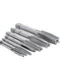 7-Piece Bearing Steel Metric Tap Set M3 To M12 Plug Taps For Auto Repair And Gearhead Machinery Spiral Pointed Threading Tools Kit