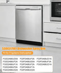 Lower Wash Arm Replacement 5304517981 installed in dishwasher, fits FGID2468UD0A FGID2468UF2A, quick fix for leaks and weak spray