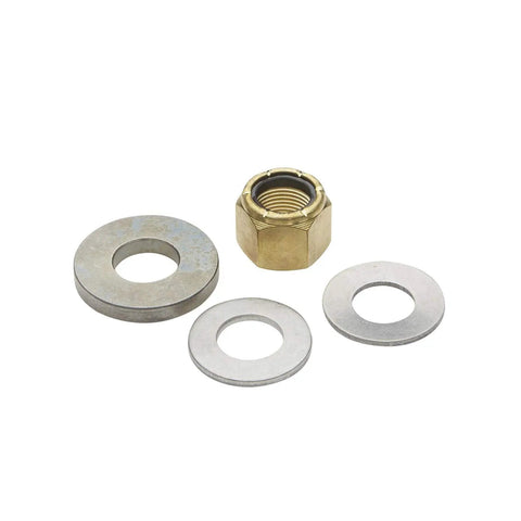 Mercury Flo-Torq SSR HD Propeller Hub Kit For 200-400 HP Four-Stroke Outboards With 1.25 Inch Prop Shaft, showing washers and nut