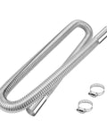 1 Inch Stainless Steel Exhaust Hose 59 Inch Flexible Exhaust Pipe With 2 Hose Clamps Heavy Duty Diesel Heater Exhaust Tubing For Generator