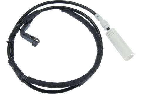 URO Parts brake pad sensor front wiring harness, black sleeved cable with white connector