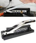 Heavy Duty H8 Hose Crimping Kit for desk or portable use, showing crimping lever and die slots on a sturdy cast iron body.