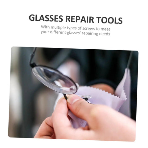 Pro Grade Glasses Repair Kit With Screws And Portable Screwdriver Tool For Eyeglasses And Sunglasses Quick Fixes On The Go Replacement Parts Set
