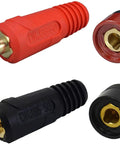 315Amp Dinse Style TIG Welding Cable Panel Connector Plug And Socket Set DKJ35-50 DKZ35-50 Black And Red Quick Fittings