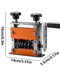 Heavy Duty Aluminum Wire Stripper Machine With Six Adjustable Holes For Stripping Copper And Aluminum Cables Efficiently. Dimensions shown.