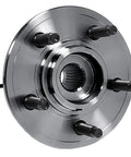 Front Wheel Bearing And Hub Assembly 5 Lug With ABS Fits Ford Explorer 2006 To 2010 All Models Explorer Sport Trac 2007 To 2010 Mercury Mountaineer 2006 To 2010 All Models Low Noise And Smooth Ride Direct Replacement, side view
