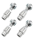 One Piece 5/8 Inch Heim Joints Rod End Kit Forged From Heavy Duty Chromoly Steel Featuring Precision Bearings in a set of four.