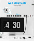 Metal 12 Outlet Power Strip With Surge Protector 1200J Heavy Duty Mountable Wall Mount Switch 15A 125V 1875W setup
