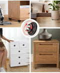 Self Adhesive Caster Wheels 0.8 Inch Low Profile Swivel 360 Degree Rotation for Furniture