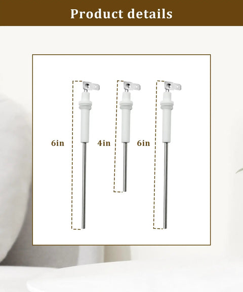 Top Shelf Sp0001820 Espresso Steam Wand Kit Compatible With Breville Dual Boiler And Oracle Models, three steam probes in white.