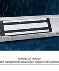 Waterproof Heavy Duty Magnetic Door Lock For Outdoor Gates Tough As Nails 12VDC 24VDC 1200 Lbs Holding Force With ZL Bracket