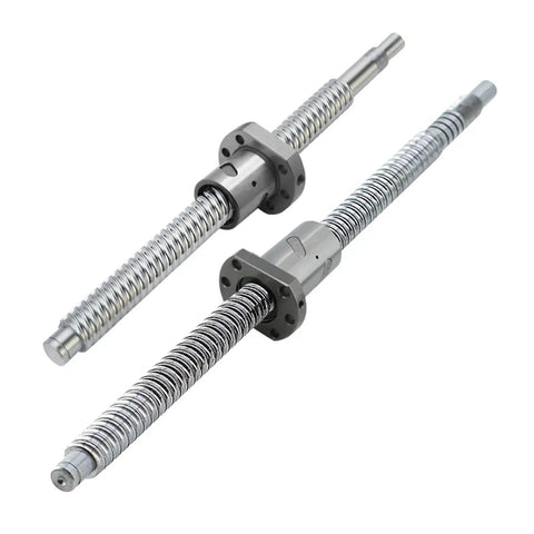 16mm C7 rolled ballscrew with single nut end, machined for engraver router, precision linear drive, works with SFU1605 SFU1610 rails