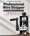 Heavy Duty Wire Stripper Machine For Quick Cable Prepping With Dual Drive Crank Or Drill Mount, 1-25mm capability.