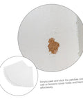 Self Adhesive Wall Patch Kit With 12 Durable Vinyl Siding Patches 8.26 By 5.90 Inches Quick DIY Fix For Cracks showing a hole on wall