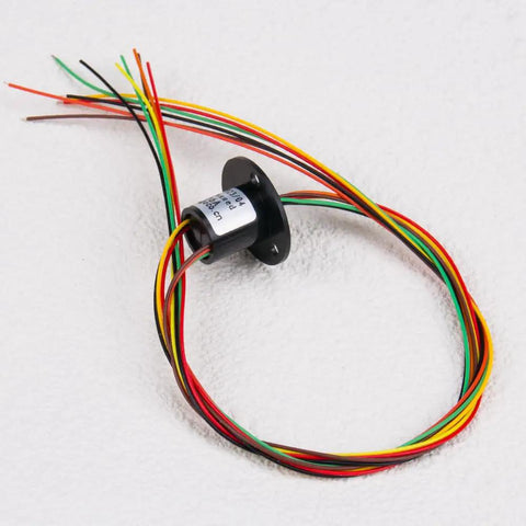 12.5mm Capsule Slip Ring, 300 RPM, 6 Wires, Circuits X2A, For Monitor And Robotic Test Equipment, High Reliability Gold Contact Rotary Connector, Suitable For Continuous Rotation, 1 Pc.