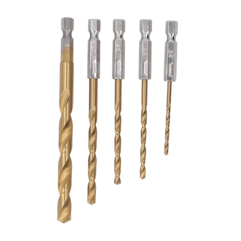 Essential Screw Extractor Set For Broken Bolt Removal With Hex Shank Twist Drills And Screwdriver Bits Including Spiral Tool Kit In Storage Box Perfect For Tough Garage Home Repairs, five vanadium steel bits