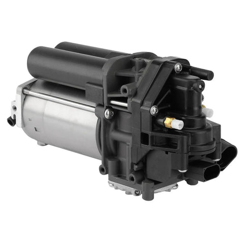 Bulletproof Heavy Duty Electric Air Suspension Compressor Compatible With Tesla Model S And X showing detailed side view features.