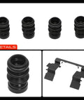 A-Premium Front Disc Brake Hardware Kit Replacement For Chevy Equinox Ford Ranger Pontiac Torrent Saturn Vue 2005 To 2011 Super Durable Set, rubber boots