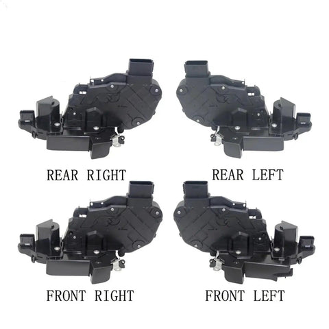 4 Piece Universal Door Lock Actuator Replacement Kit For Most Vehicles Plug And Play Design Easy Install Durable Door Lock Actuator Set For Vehicle Door Lock System Fits Range Rover Evoque Discovery 4 2010 And Up four actuators labeled for each car door position