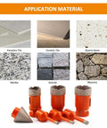 Diamond Hole Saw Set With 5/8-11 Thread For Porcelain Tile Ceramic Marble Granite Stone Masonry Brick Includes A Pro Grade Range