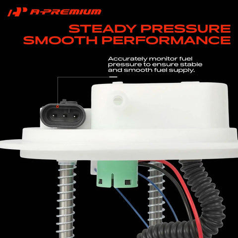 Electric Fuel Pump Module Assembly With Pressure Sensor Oem Replacement Direct Fit For Hyundai Santa Fe And Kia Sorento, detailed view showing connector and wiring.
