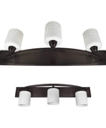 Modern Snazzy Bathroom Vanity Light Fixture With Globe Shades In Oil Rubbed Bronze 3 Light Bar Reversible Mounting Up Or Down