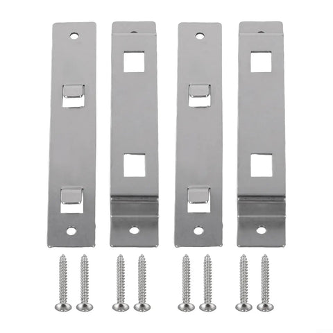 Stainless Steel Bird House Hanger Bracket With Screws 6x2.5cm Rustproof Mounting Kit For Wooden Boxes And Feeders Quick Install Or Replace Brackets With No Fuss 2 Sets