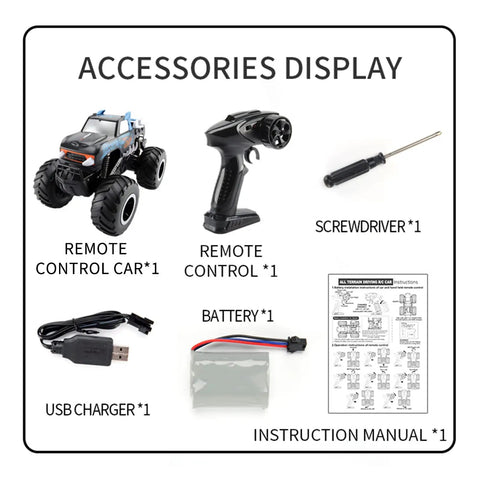 Accessories for Amphibious RC Car For Land And Water With 1 To 16 Scale Four Wheel Drive Beast Mode Monster Truck And 360 Degree Rotation