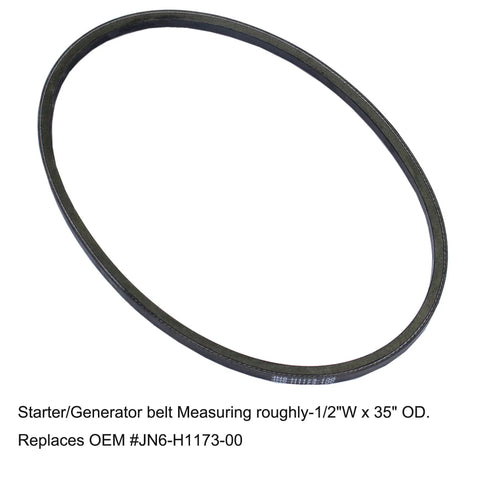 Golf Cart Drive Belt And Starter Generator Belt Kit For Yamaha G2 G5 G8 G9 G11 G14 G16 G20 G22 G29 2012 Up Replacement OE J55-H1173-00