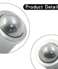 Close-up of Hella Tough Stainless Steel Ball Plungers 0.24 Inch Diameter showcasing shiny metal ball bearing for precision work.