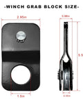 Beefy 8000 Lbs Capacity Winch Snatch Block For Offroad Recovery, Universal Tackle Pulley For Synthetic Rope Or Steel Cable, Built From Premium 1045 Carbon Steel For Trucks ATVs UTVs, 2.95x5.5x0.98 in