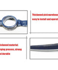 Close-up details of Double Head Mattock And Railroad Pick Axe Set Steel Garden Digging Tool, showing thickened pick and material.