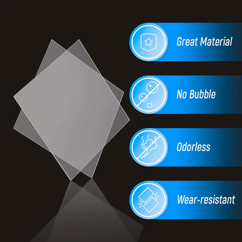 Bubble-Free 2.0mm Thermoforming Sheets For Dental Lab Splints, 10Pcs, Square 5x5 Inch Vacuum Forming Material with features like odorless and wear-resistant qualities