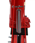 Close-up of the 6 Ton A-Frame Hydraulic Shop Press's spring and adjustable plates for auto repairs, heavy duty design for workshop use.