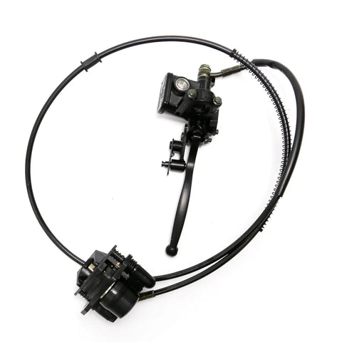 Beefed Up Left Hand Hydraulic Brake Caliper Assembly Replacement For 50cc To 150cc Chinese ATVs with disc brake and lever