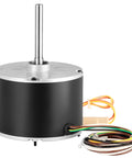 OEM Upgraded Condenser Fan Motor 0.25 HP 1100 RPM With Overheat Protection 208 230V for HVAC Condensing Units, wires visible.