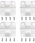 Cooler Hinges And Screws Replacement Set For Easy Cooler Repair, 4 Pack, Durable Plastic Components, Quick Install