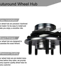 Beefy Front Wheel Hub And Bearing Assembly 515029 For 4x4 Ford F-150 2000-2003 And Heritage 2004 With 5 Lug And 4 Wheel ABS