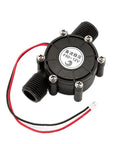 Portable Micro Hydro Water Generator For 12V DC Charging And 10W Powering Tools And LED Lights Off Grid Outdoor Power Turbine For Camping And DIY Setups Quiet 55dB Long Lasting 3000 Hours black unit with red and black wires