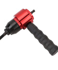Professional Cordless Drill Rivet Nut Tool Adapter Kit For Fastening Metal Sheets Cars And Aluminum Boats With 5 Mandrels Carry Case, red black metal