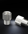 Two Pack One Half Inch NPT Female To One Half Inch NPT Male Reducer Fittings Stainless Steel 304 Water Pipe Adapter Built Tough