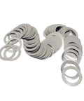 Ultra Thin 304 Stainless Steel Flat Washer Shim Kit M8x12 Built Tough Heavy Duty Durable Rustproof Load Distribution Washers for Precision Fittings Indoor Outdoor Use Corrosion Resistant Shim Washers stacked flat washers