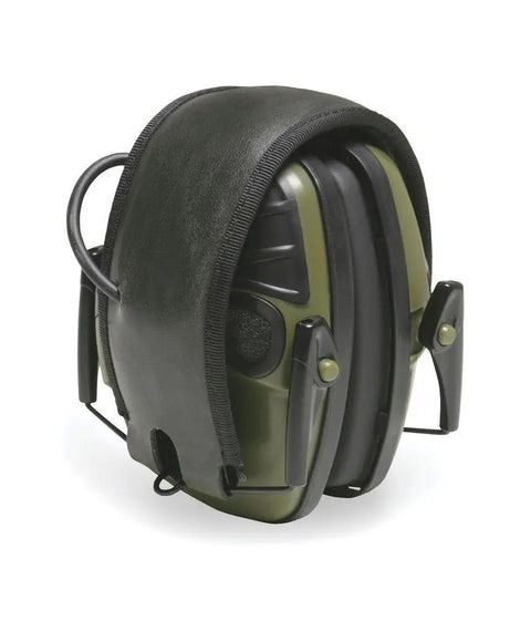 Electronic Earmuff With Amplified Ambient Sound For Clear Range Commands And Crisp Comms, Auto Shutoff At 82 dB, 22 NRR, Green Hearing Protection For Shooting Range Work And Outdoor Activities