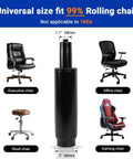 Beefed-Up Heavy Duty Office Chair Cylinder Replacement With 2.4 Inch Stroke And 1000 Lb Class 4 Hydraulic Lift shown with chairs.