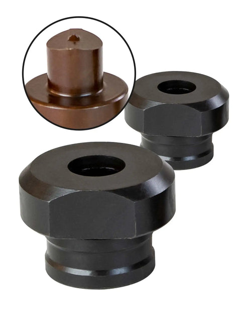 14.5mm Electric Hydraulic Hole Punch Die Set For Metalworking, showing two durable metal dies, ideal for MHP20 machines.