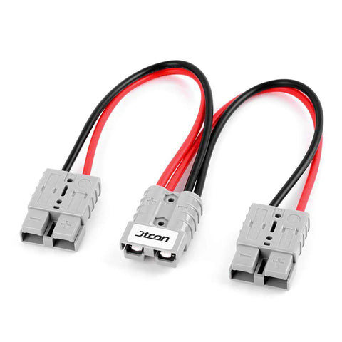 Heavy Duty Forklift Charging Plug With 50 Amp Split Connector And 10 Awg Cable For Rock Solid 12V Dc Power Delivery That Is Built Different To Crush The Daily Industrial Grind